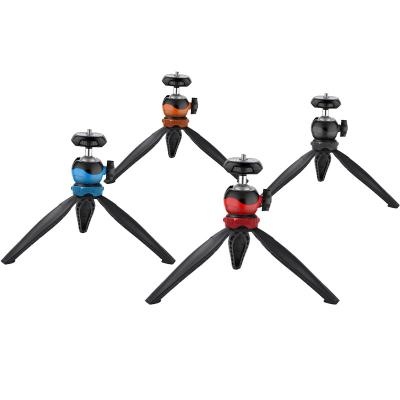 China PORTABLE Outdoor Mini Tripod Tabletop Desktop Tripod Stand with Detachable 360 ​​Degree Ball Head for Smartphones Compact Cameras Projector Mount for sale