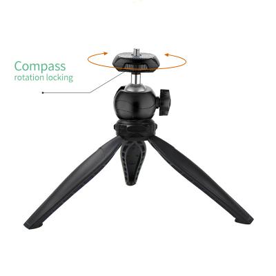 China PORTABLE Mini Tripod Tabletop Desktop Tripod Stand with Detachable 360 ​​Degree Ball Head for Smartphones Compact Cameras Projector Mount for sale