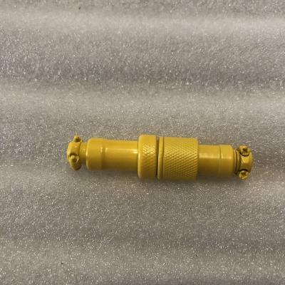 China Power DIY GX16 12 4pin 5 Pin Custom Color-Coated Soft Detachable Cable Aviation USB Aviator Parts Yellow Connector for sale