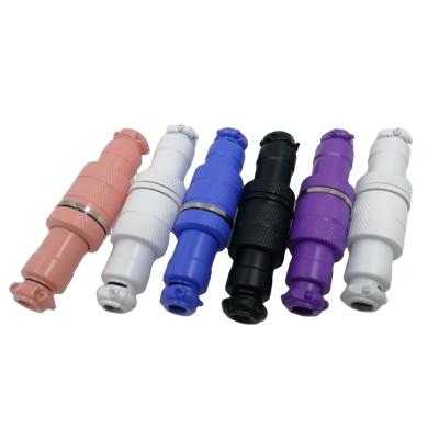 China Fashion GX16 High Quality Colored Airman 4 Spring 5Pin Cable Wires Keyboard Connector GX12 for sale