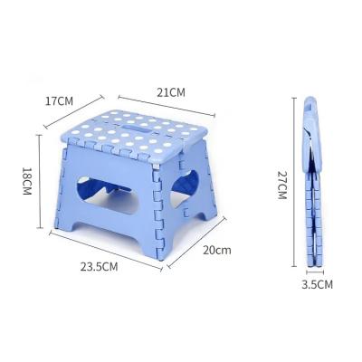 China 7 Inch Foldable Low Height Plastic Folding Stools For Kids Plastic Folding Step Stools for sale