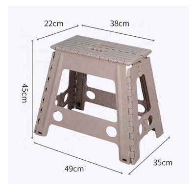 China Hot Selling Safety Portable Cheap Light Weight Collapsible Step Foldable Non-slip Plastic Resting Stools for sale