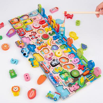 China DIY TOY Hot Selling Children's Early Education Toys Fishing Educational Wooden Game Toy for sale