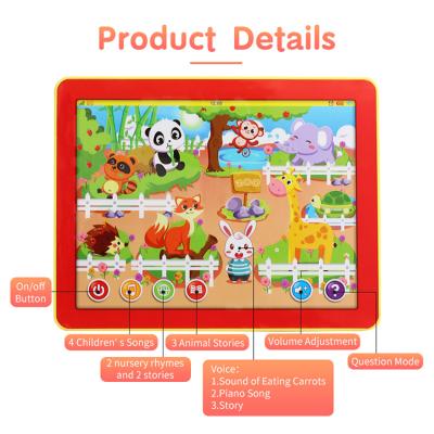 China Edukacja Hot Children's Educational Toy High Grade Early Education Dot Reading Machine Amusement English Zoo Learning Flatbed Toys for sale