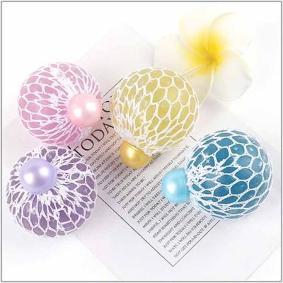 China Wholesale Learn Emotion New Grape Ball Pinch Music Color Beaded Sequins Squeeze Duct Ball Decompression Children's Toys for sale