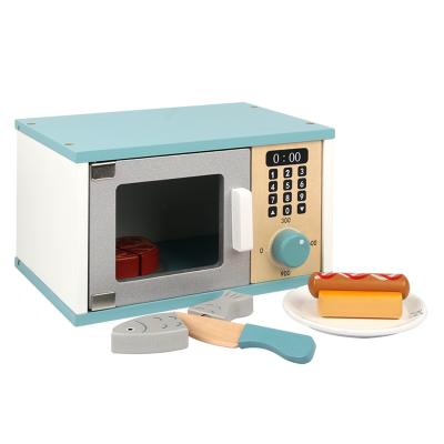 China Metal Kitchen Cooking Toys Early Childhood Education Game House Games Simulation Microwave Cognitive Toys for sale