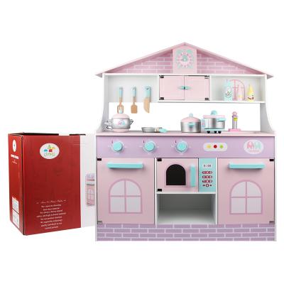 China Metal Furniture Toys Type C Kitchen Set Children's Play House Refrigerator Kitchen Cognitive Toys for sale