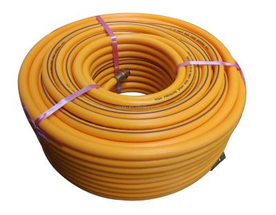 China Agriculture Spraying HTP Power Sprayer Hose Yellow 8.5mm 220bar PVC Flexible Hose 5ply High Pressure Spray Hose for sale