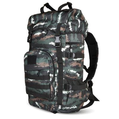 China Outdoor Mountaineering Waterproof Bag Camouflage Backpack Hiking Cross Country Rucksack Camping Travel Rucksack Covers for sale