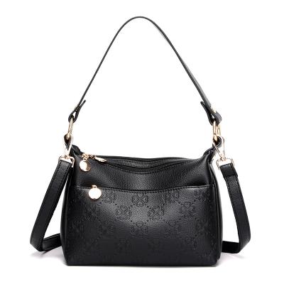 China Fashion Fengan 2021 New Arrivals Handbags Embossed Flower PU Bags Women Shoulder Bag Handbag for sale