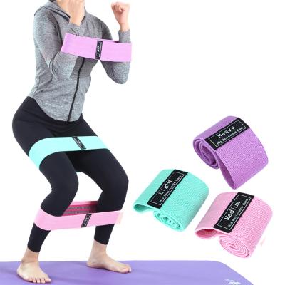 China Long Band Yoga Resistance Bands Wholesale Custom Fabric Fitness Resistance Bands for sale