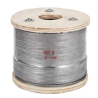 China Architecture 304 7x19 8mm Non Magnetic Stainless Steel Wire Rope for sale