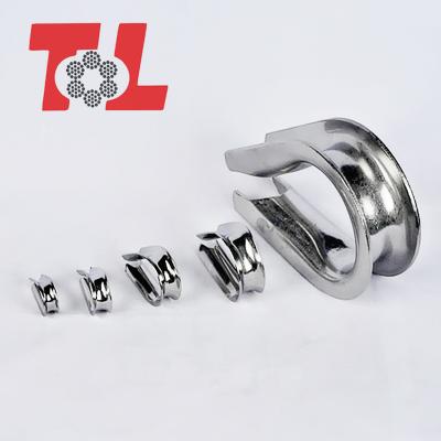 China High Quality Stainless Steel Wire Rope Fittings Stainless Steel Wire Rope Thimble Hardware For Sale for sale