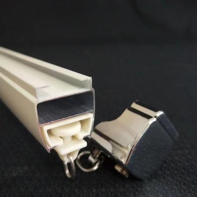 China Wholesale High Quality Smart Contemporary Manufacture Metal Curtain Rail Gliders Curtain Track Runners for sale