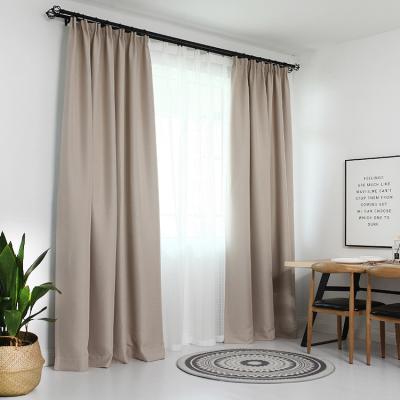 China Good Quality Breathable Gray Fabric Blackout Curtains Blackout Curtain Fabric Shade Cloth From Factory Directly for sale