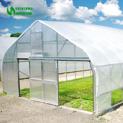 China Mini Hydroponic Greenhouse Single-span Agricultural Greenhouses Single PVC Film Small Circle Span Hydroponic Greenhouse for sale