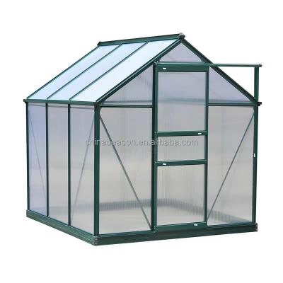 China Hualiang Vegetable Small Mini Flowers Fruit Frame Aluminum Polycarbonate Garden Greenhouses Low Cost for sale