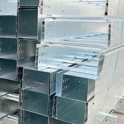China Corrosion Resistance Hot Dip Galvanized Cable Tray 25mm-150mm Height Indoor / Outdoor for sale