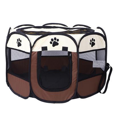 China Factory Wholesale Portable Foldable Pet Fence Kennel Cat Litter Cat Delivery Room Stocked Outdoor Indoor Detachable Tent for sale