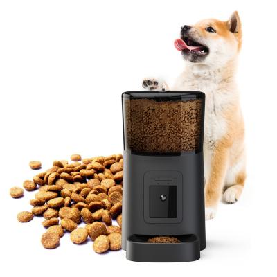 China Tuya App Control Auto WiFi Camera Enable Automatic Smart Cat Pet Feeder Dog Food Dispenser for Medium Small Pet Puppy for sale