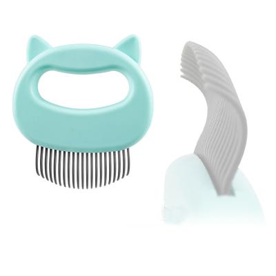 China Universal Viable Solvent Comb Quick Clean Dog Hair Short Hair Long Throwing Brush Tool for Cat Dogs Grooming Supplies for sale