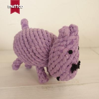 China 50pcs/lot Viable Wholesale Hippo Dog Pet Toy Game Bite Cotton Rope Dog Toy DRT-003 for sale