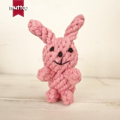 China 50pcs/lot Viable Wholesale Lovely Rabbit Dog Toy Cotton Toy Dog Rope Pet Toy DRT-006 for sale