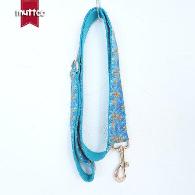 China MUTTCO Custom Selling Colorful Handmade Pet Dog Collar 5 Sizes Pretty Retail UDC066J for sale