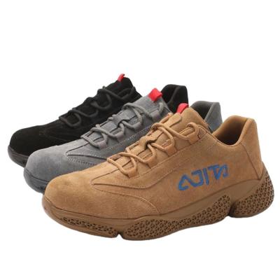 China Comfortable Steel Toe Breathable Work Shoes Steel Main Structure Lightweight Safety Shoes for sale