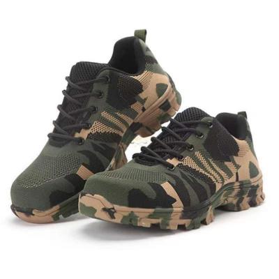 China Toe New camouflage work protection steel border shoes work anti-sensation shoes and anti-penetration safety protective shoes for sale