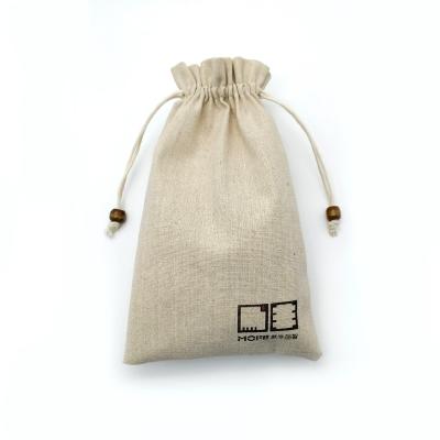 China Standard Size Recyclable Wholesale Hemp Tea Packaging Bag With Drawstring for sale