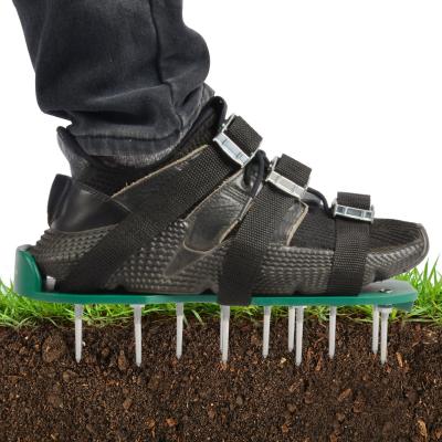 China Winslow and Ross New Design Garden Outdoor Durable Manual Grass Spike Shoes Garden Aerator Shoes for sale