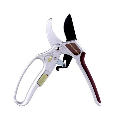 China Anti-Slip Handle Winslow and Ross Professional Aluminum 2 in 1 Double Ratchet Garden Tree Pruner Shears Cut Scissors for sale