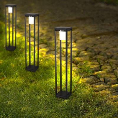 China Garden Brimmel Height Waterproof Super Bright IP44 Lumen Aluminum Fashion Led Motion Sensor Solar Garden Bollard Light for sale