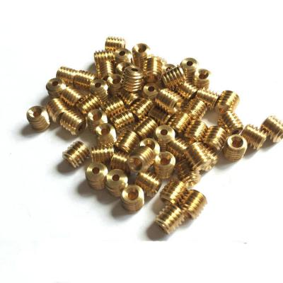 China Brass HEX Cup Point Vented Worm Set Screw #6-32 #8-32 #10-32 for sale