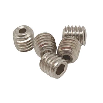 China HEX #2-56 #4-40 Stainless Steel Cup 18-8 Point Vented Worm Set Screw for sale