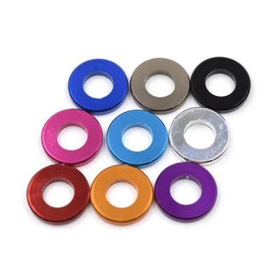 China M3M4M5M6M8M10M12rose gold anodized spacer gasket round aluminum color custom flat anodized gaskets for sale