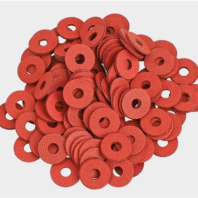 China 2-20mm red flat red color fiber paper gasket for sale