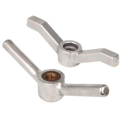 China m12 stainless steel 304 stainless steel horn handle claw nut precision hand mount screw foreign handle screw m12 weld lock nut for sale