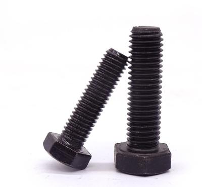 China High Strength HEX Grade 8.8 Hex Bolts Blacked Half-tooth Full-tooth Hex Screws M6M8M10M12 for sale