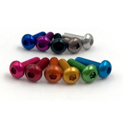 China Colorful M3 M4 M6 M8 Vehicles Anodized Aluminum Bolt for sale