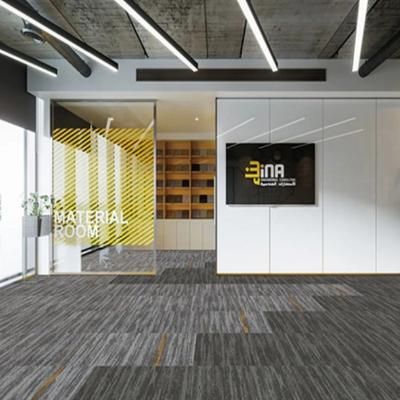 China Polypropylene Square Backing Tiles for Modern Office and Hotel Floor Carpet Sale for sale