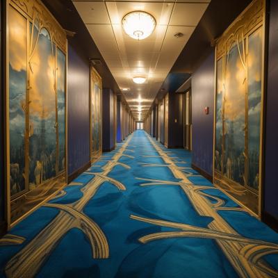 China Luxurious Tufted Nylon Printing Carpet for Hotel Corridors and Rooms in Modern Design for sale