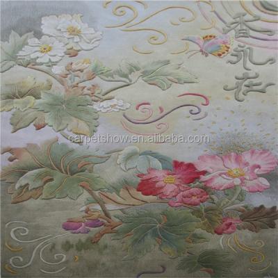 China Add a Touch of Nature to Your Home with Our Hand Carved Floral Pattern Carpet for sale