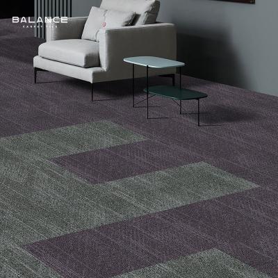 China Luxury PP Nylon Jacquard Commercial Office Carpet Tiles for Square Floor 50x50 Qingdao for sale