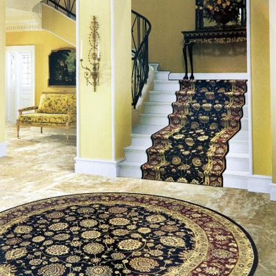 China Persian Home Usage Solution Dyed NZ Wool and Silk Living Room Rug for sale