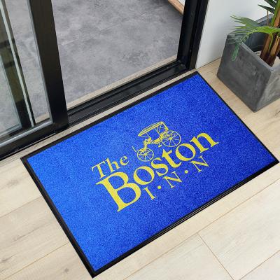 China Abstract Patroon Silverstone High Density Wasbare Nylon Printed Doormat Entrance Mat Te koop