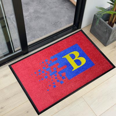 China Carpet Door Mat Niet-glijdend PVC spoel vloer kussen voor welkomst ingang voordeur matten Te koop