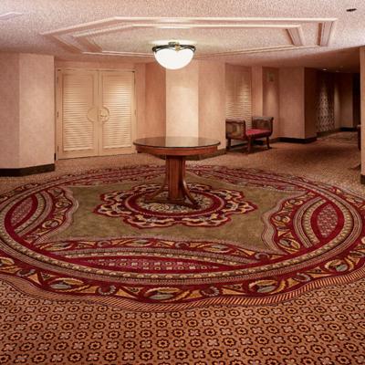 China Custom Designed Axminster Carpets for Hotels and Banquet Halls Loop Pile Silk Wool for sale