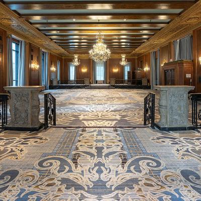 China Banquet Hall and Exhibition Beautiful Bohemian Nylon Hotel Carpet with Cotton Backing for sale